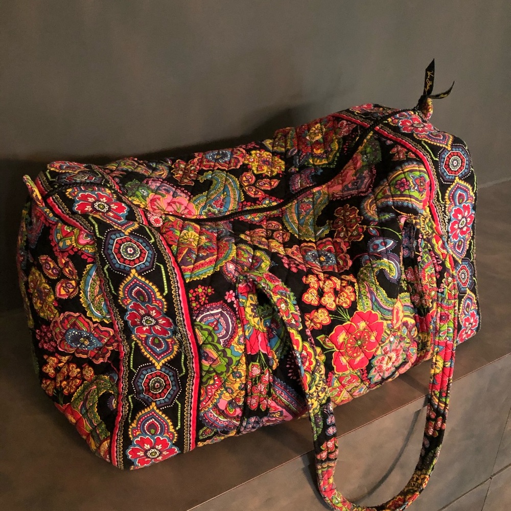 Vera Bradley duffle 21” by 10” by 10”